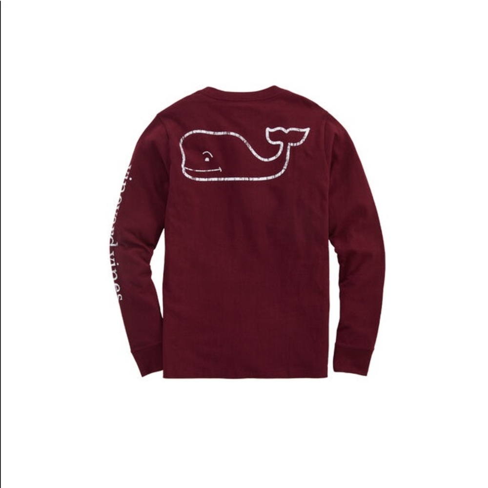 Vineyard Vines Maroon long sleeve